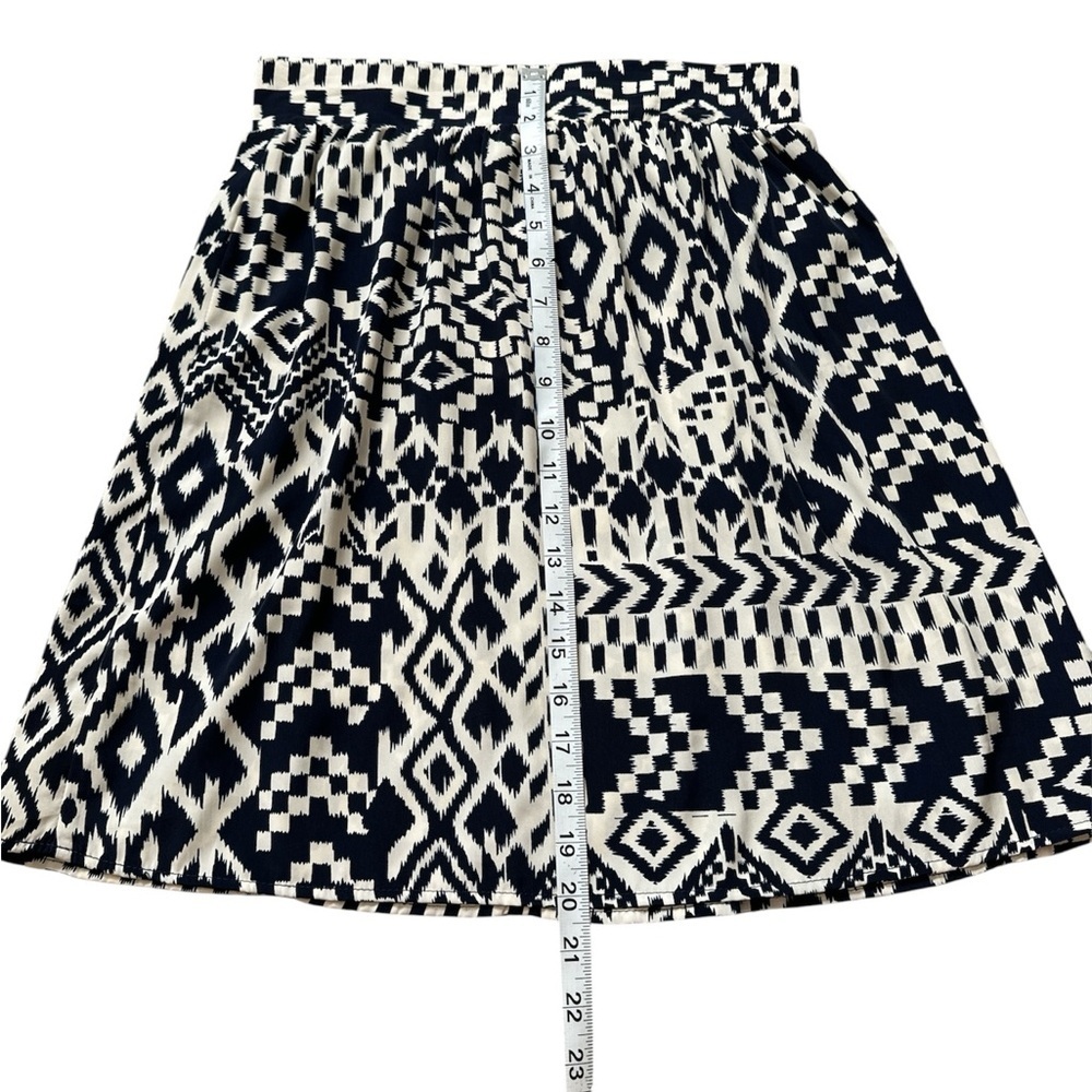 MAUDE Anthropology Navy and Cream Midi Skirt size S - Picture 4 of 5